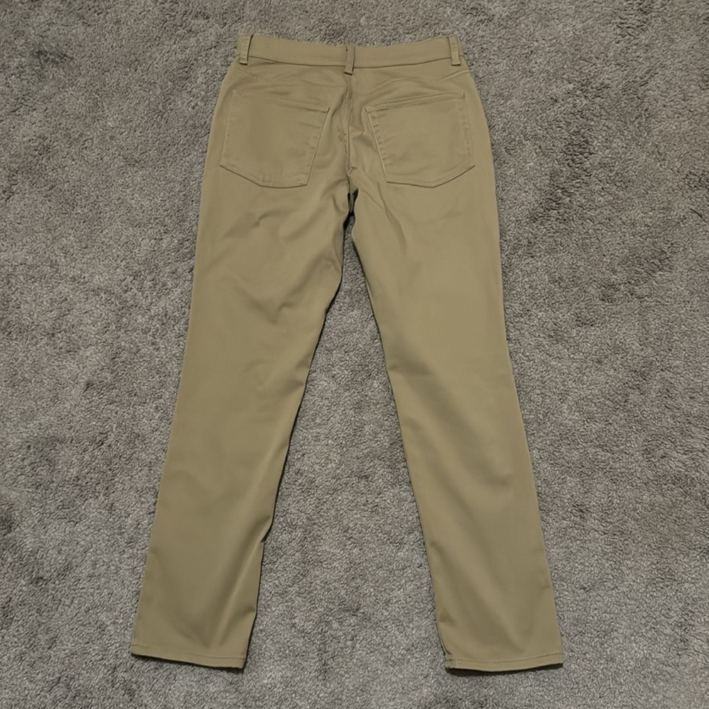 Men’s St John’s Bay Temp Flex Trousers-30x30-Sand Color-Stretchy Recycled Poly - Picture 10 of 12